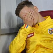 Louis Munteanu s-a accidentat la încălzire înainte de România - Canada / Foto: Ionuț Iordache GSP