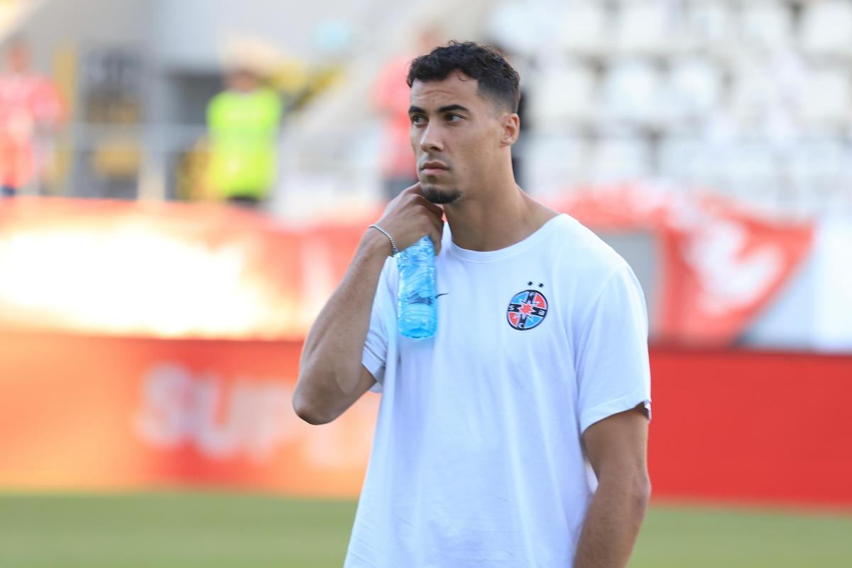 Jucătorii de la FCSB, înainte de meciul cu Dinamo