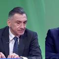 Ilie Dumitrescu (stânga) și Florin Prunea (dreapta), în studioul Digi Sport