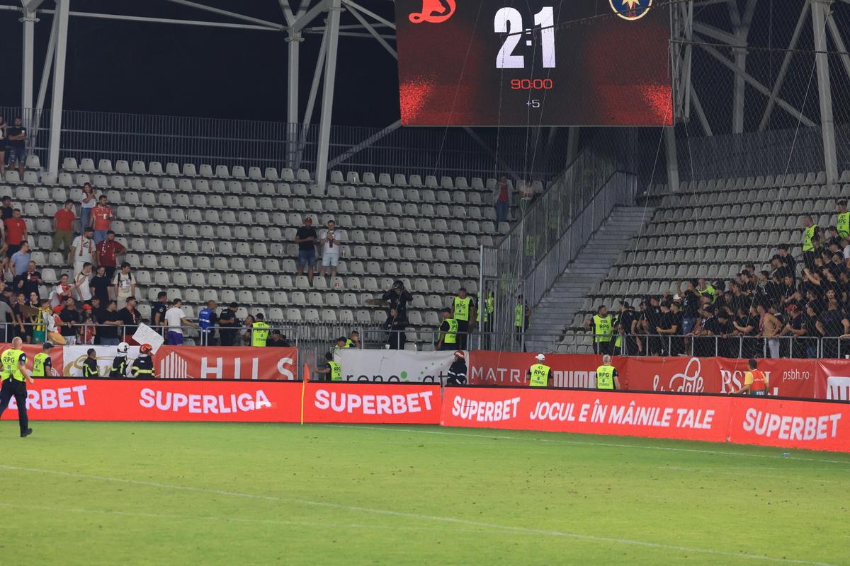 Scandal în tribune după Dinamo - FCSB / foto: Ionuț Iordache