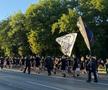 Ultrașii FCSB, în drum spre Arcul de Triumf, pentru meciul cu Dinamo/ foto: Ionuț Iordache (GSP)