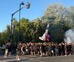 Ultrașii FCSB, în drum spre Arcul de Triumf, pentru meciul cu Dinamo/ foto: Ionuț Iordache (GSP)