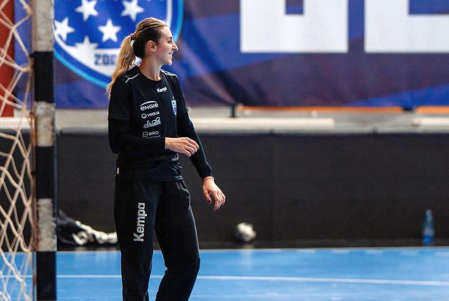 Iulia Dumanska, CSM București/ Foto: Instagram Krim Ljubljana - CSM București, în prima etapă din Liga Campionilor
