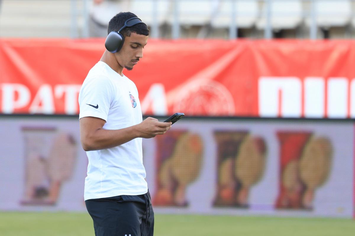 Jucătorii de la FCSB, înainte de meciul cu Dinamo