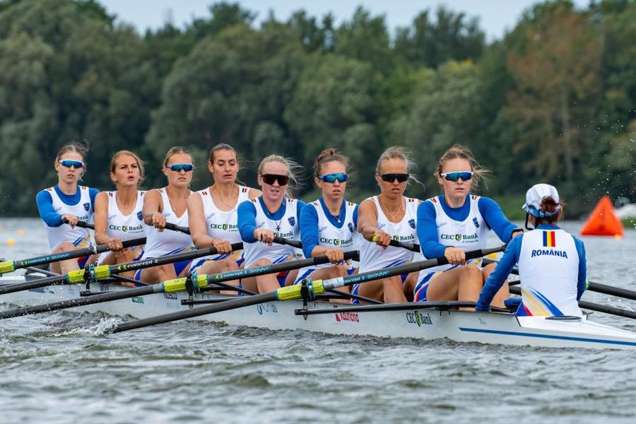 Opt bărci tricolore sunt în finalele pentru medalii la Campionatele Europene de canotaj tineret