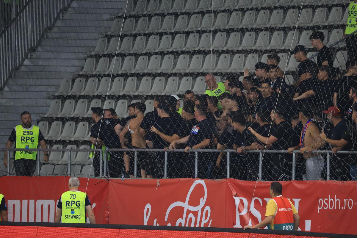 Scandal în tribune după Dinamo - FCSB / foto: Ionuț Iordache