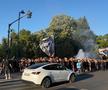 Ultrașii FCSB, în drum spre Arcul de Triumf, pentru meciul cu Dinamo/ foto: Ionuț Iordache (GSP)