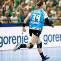 Krim Ljubljana - CSM București, în prima etapă din Liga Campionilor/ Foto: Facebook @CSM