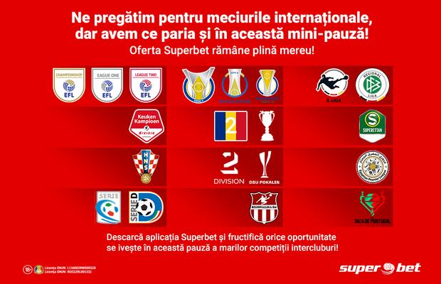 Multe Cupe și ligi inferioare sunt de pariat în această perioadă! Tu cu cine îți faci încălzirea pentru partidele internaționale?