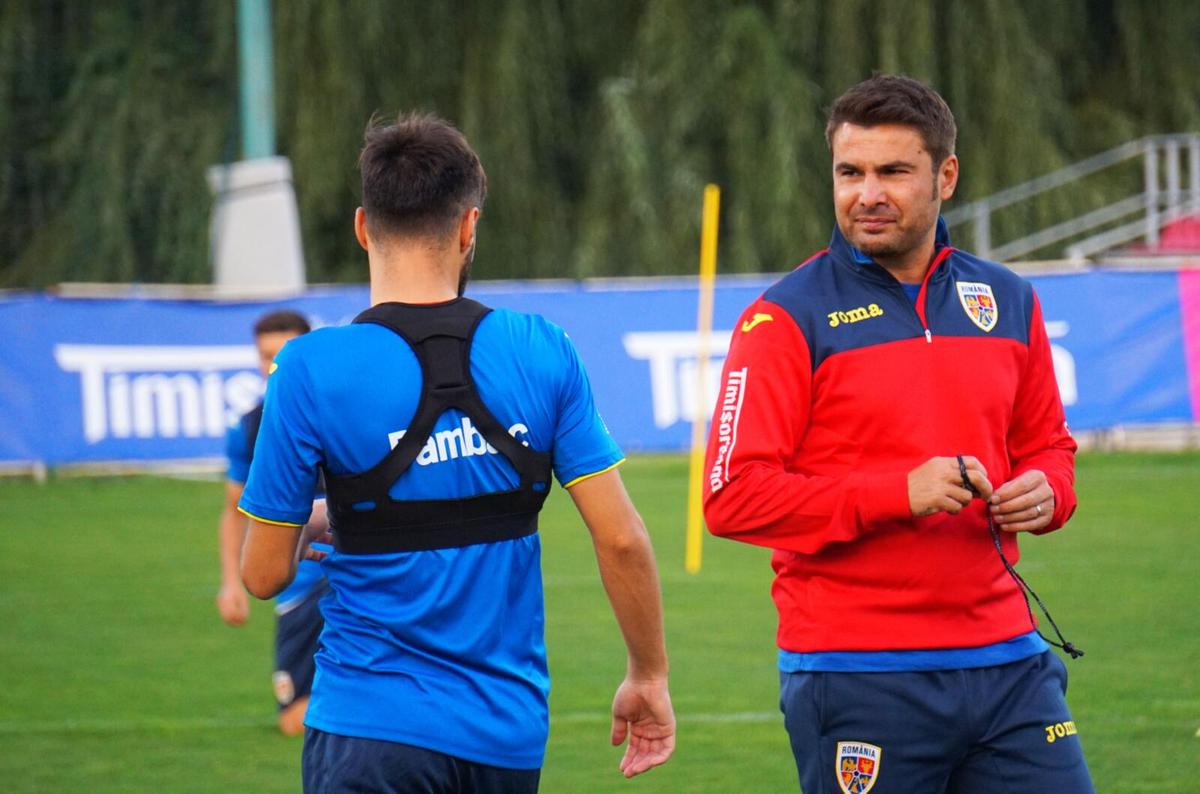 FOTO România U21 s-a antrenat sub comanda lui Adi Mutu » Un singur fotbalist nu a participat la ședința de pregătire