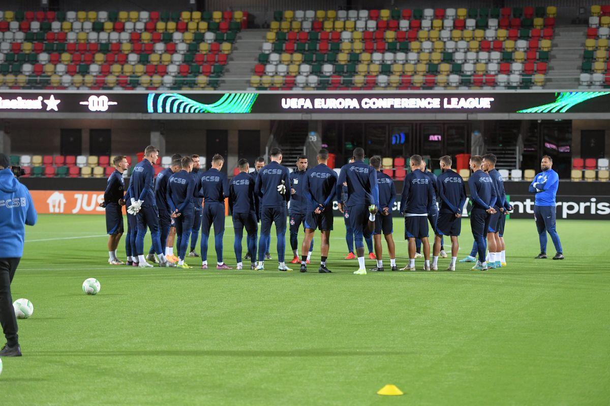 FCSB, antrenament înainte de Silkeborg