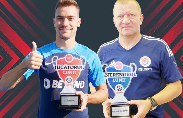 Premiați pe merit » Darius Olaru a fost ales „Jucătorul lunii septembrie”, iar Dorinel Munteanu - „Antrenorul lunii”! Cum s-a votat