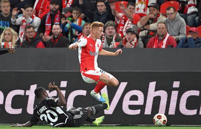 Cu Andres Dumitrescu integralist, Slavia Praga a făcut-o de râs pe Sheriff Tiraspol în Europa League