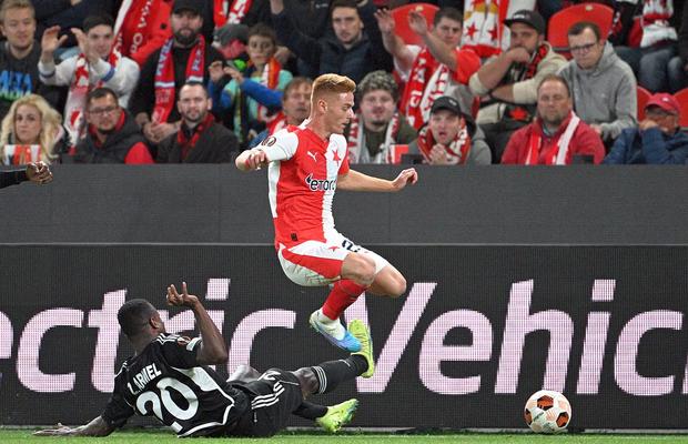 Cu Andres Dumitrescu integralist, Slavia Praga a făcut-o de râs pe Sheriff Tiraspol în Europa League