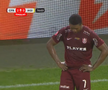 A intrat ambulanța pe teren la CFR Cluj - Poli Iași