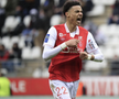 Hugo Ekitike, sărbătorind un gol pentru Reims // FOTO: Sky Sports