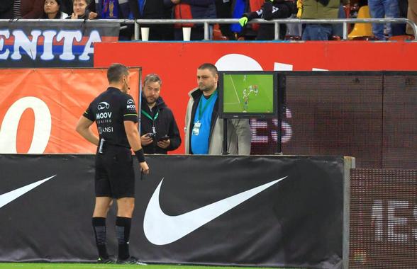 Istvan Kovacs a întors penalty-ul la VAR » Moment controversat în startul derby-ului FCSB - Craiova