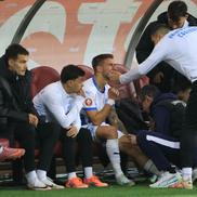 Mihnea Rădulescu s-a accidentat în FCSB - Universitatea Craiova. FOTO. Ionuț Iordache (GSP.ro)