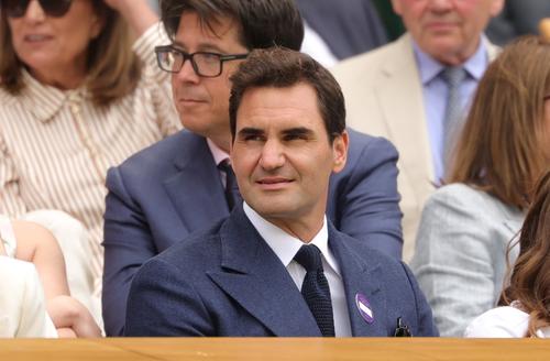 Roger Federer în tribune la Wimbledon FOTO Imago Images