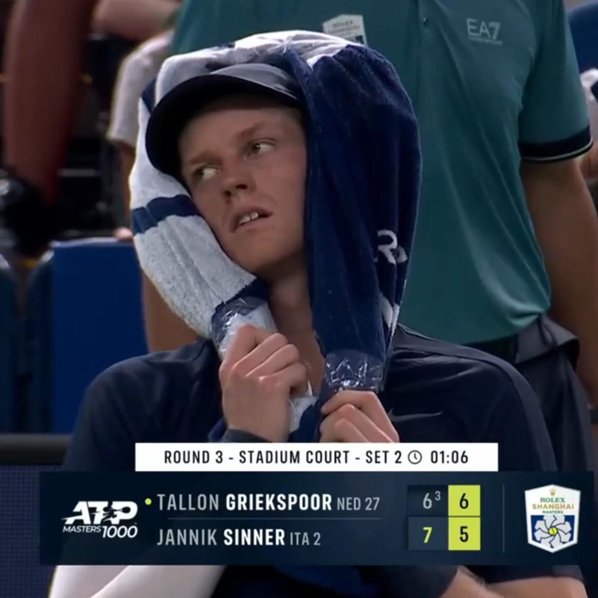 Jannik Sinner, răpus pe crampe în Masters-ul 1000 de la Shanghai