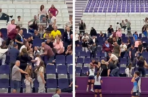 Bătaie între părinți în Sala „Constantin Jude” din Timișoara, la un meci de handbal de junioare/Foto: captură