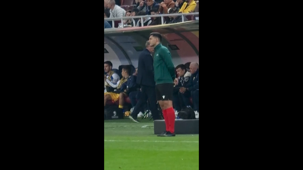 Reacția lui Gică Hagi după golul rapid marcat de Gyokeres pe Arena Națională
