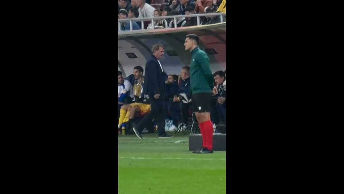 Reacția lui Gică Hagi după golul rapid marcat de Gyokeres pe Arena Națională