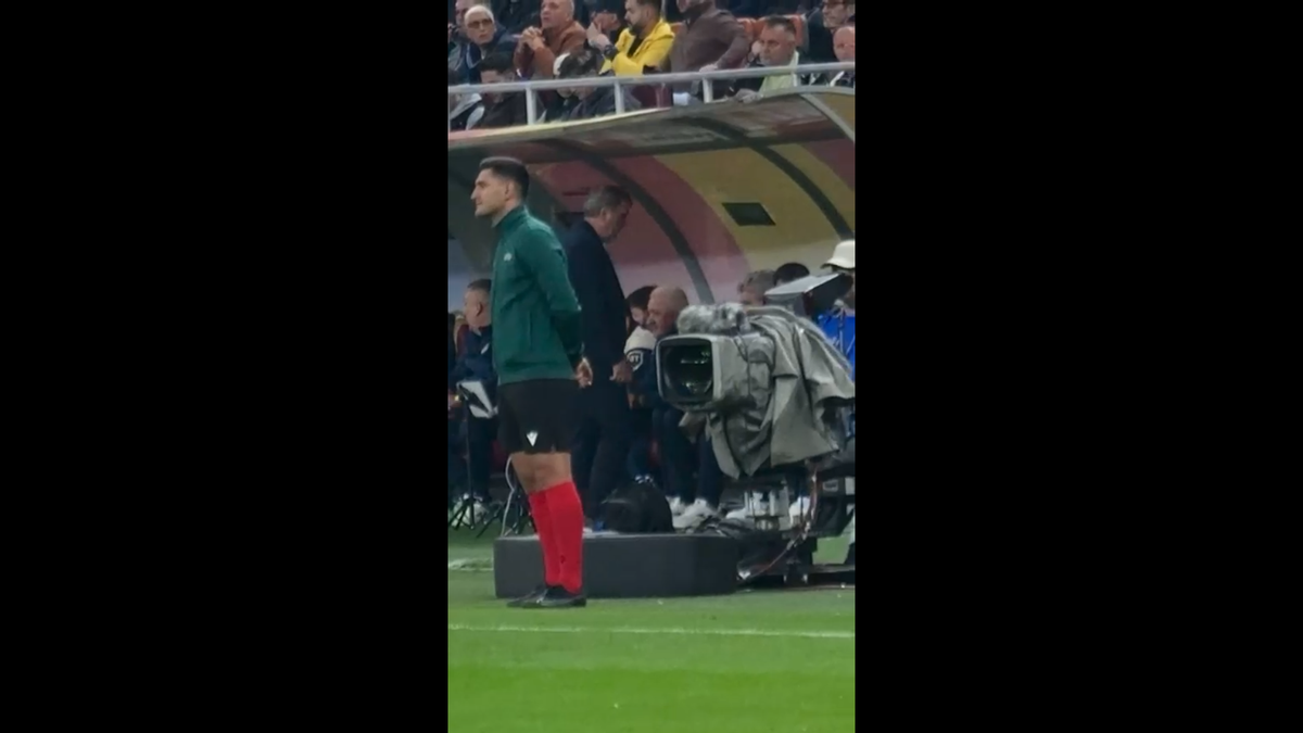 Reacția lui Gică Hagi după golul rapid marcat de Gyokeres pe Arena Națională