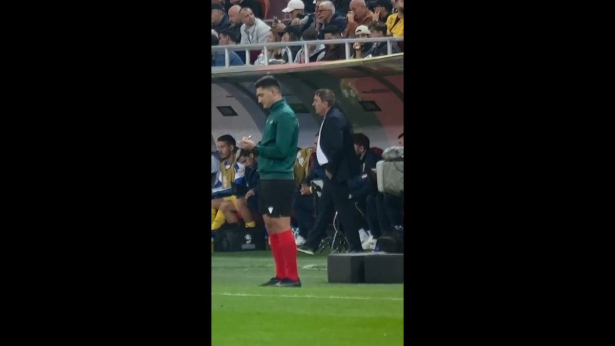 Reacția lui Gică Hagi după golul rapid marcat de Gyokeres pe Arena Națională
