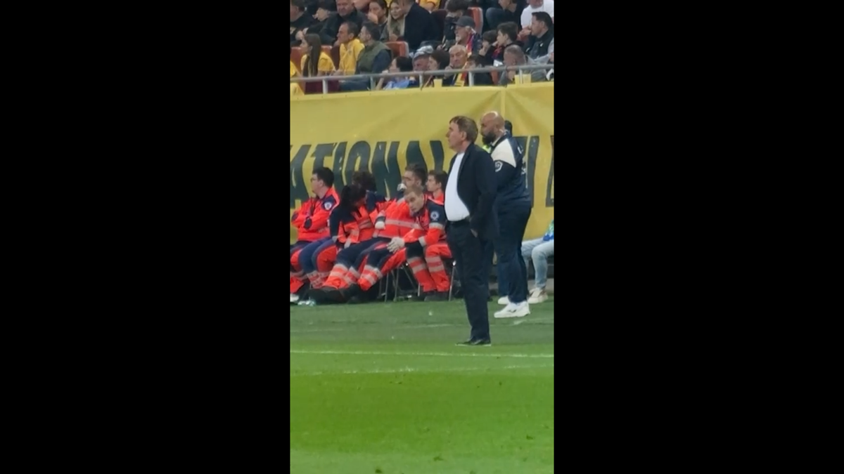 Reacția lui Gică Hagi după golul rapid marcat de Gyokeres pe Arena Națională