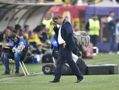 Reacția lui Gică Hagi după golul rapid marcat de Gyokeres pe Arena Națională