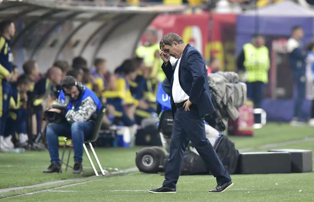 Reacția lui Gică Hagi după golul rapid marcat de Gyokeres pe Arena Națională