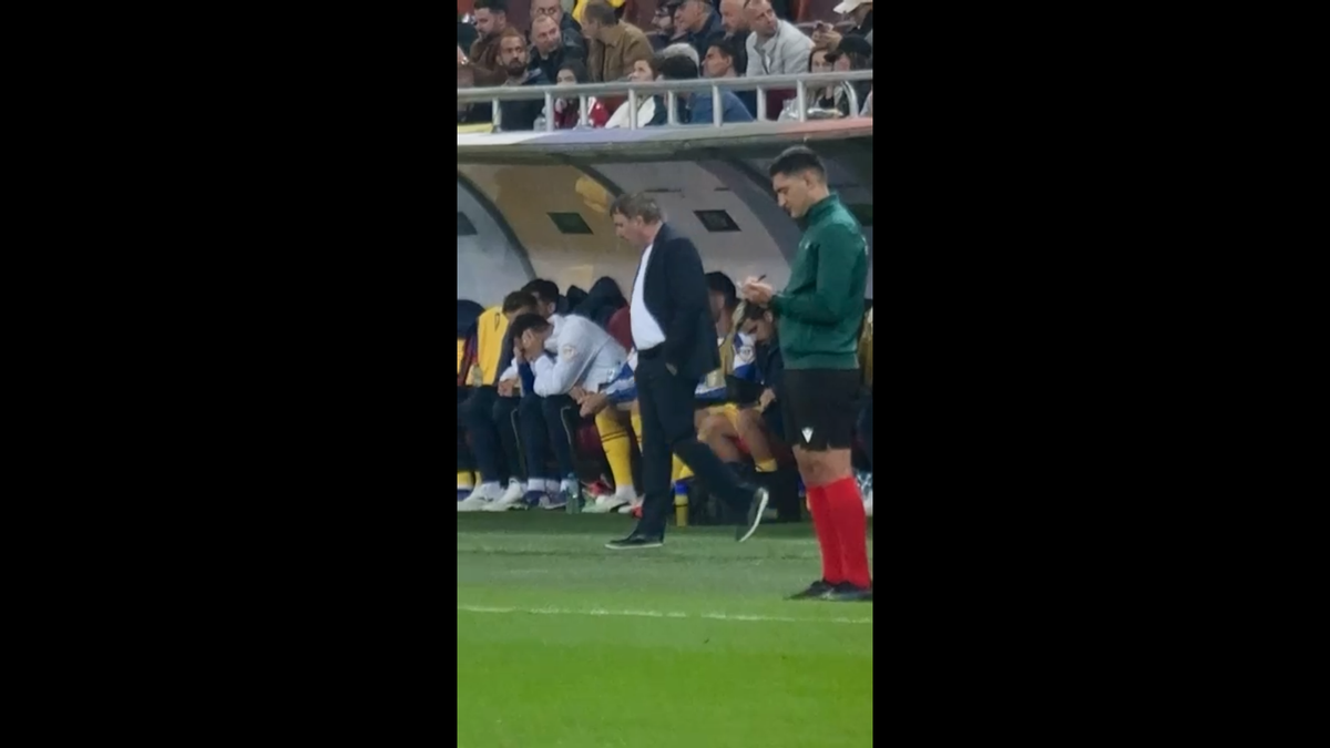 Reacția lui Gică Hagi după golul rapid marcat de Gyokeres pe Arena Națională