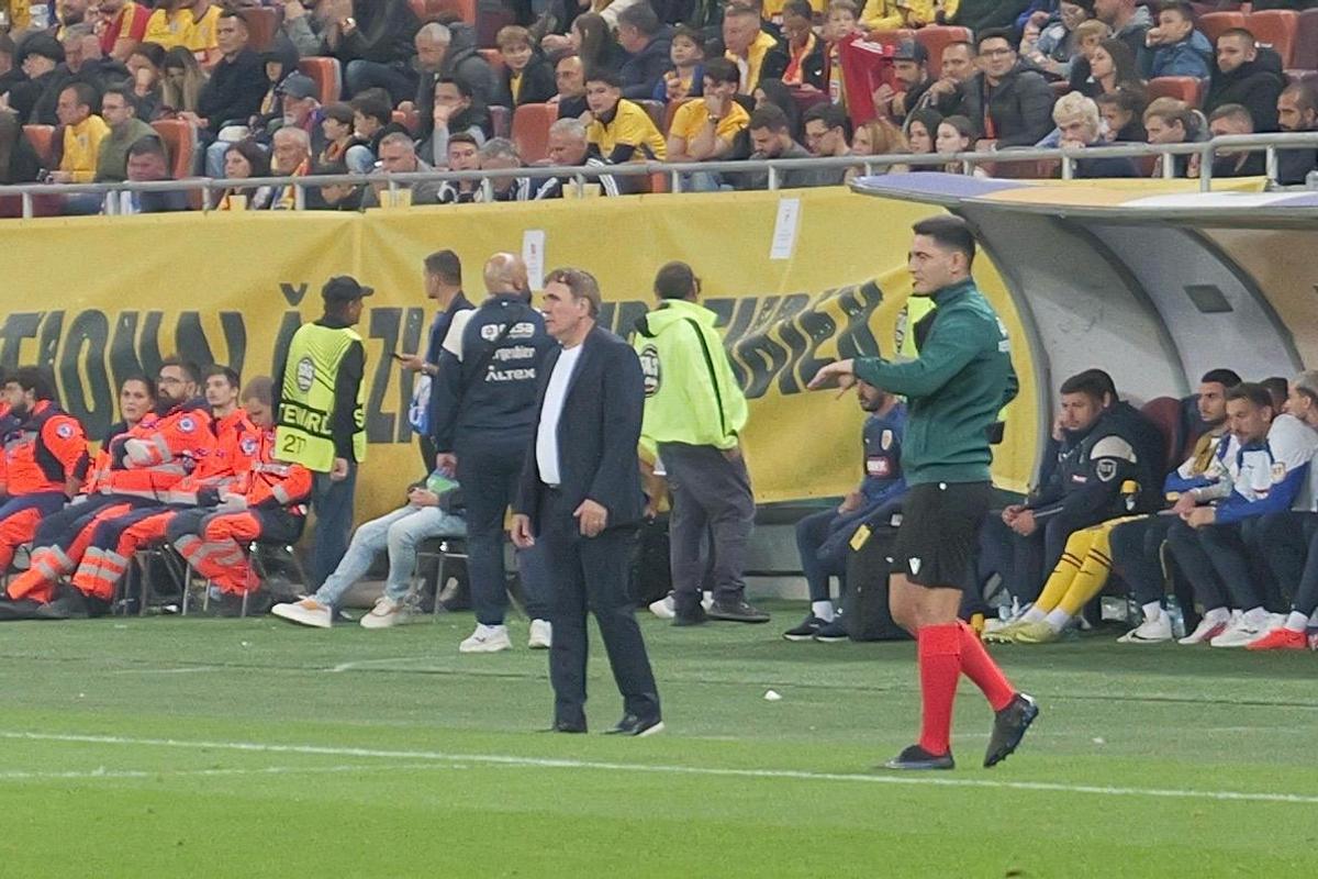 Reacția lui Gică Hagi după golul rapid marcat de Gyokeres pe Arena Națională