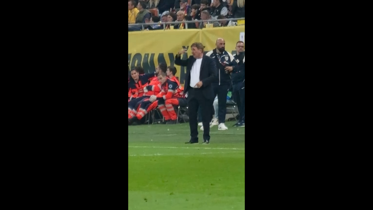 Reacția lui Gică Hagi după golul rapid marcat de Gyokeres pe Arena Națională