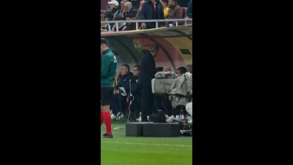 Reacția lui Gică Hagi după golul rapid marcat de Gyokeres pe Arena Națională