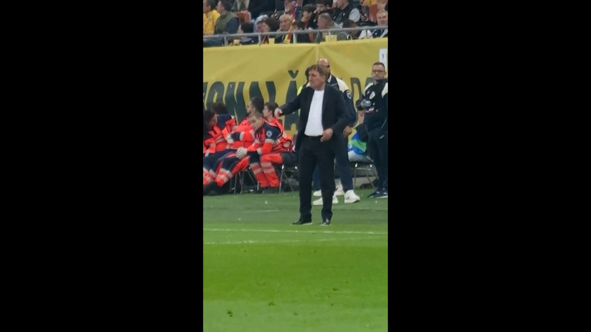 Reacția lui Gică Hagi după golul rapid marcat de Gyokeres pe Arena Națională