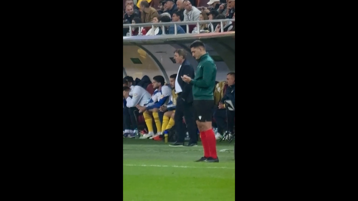 Reacția lui Gică Hagi după golul rapid marcat de Gyokeres pe Arena Națională