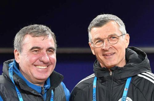Gheorghe Hagi și Ioan Ovidiu Sabău