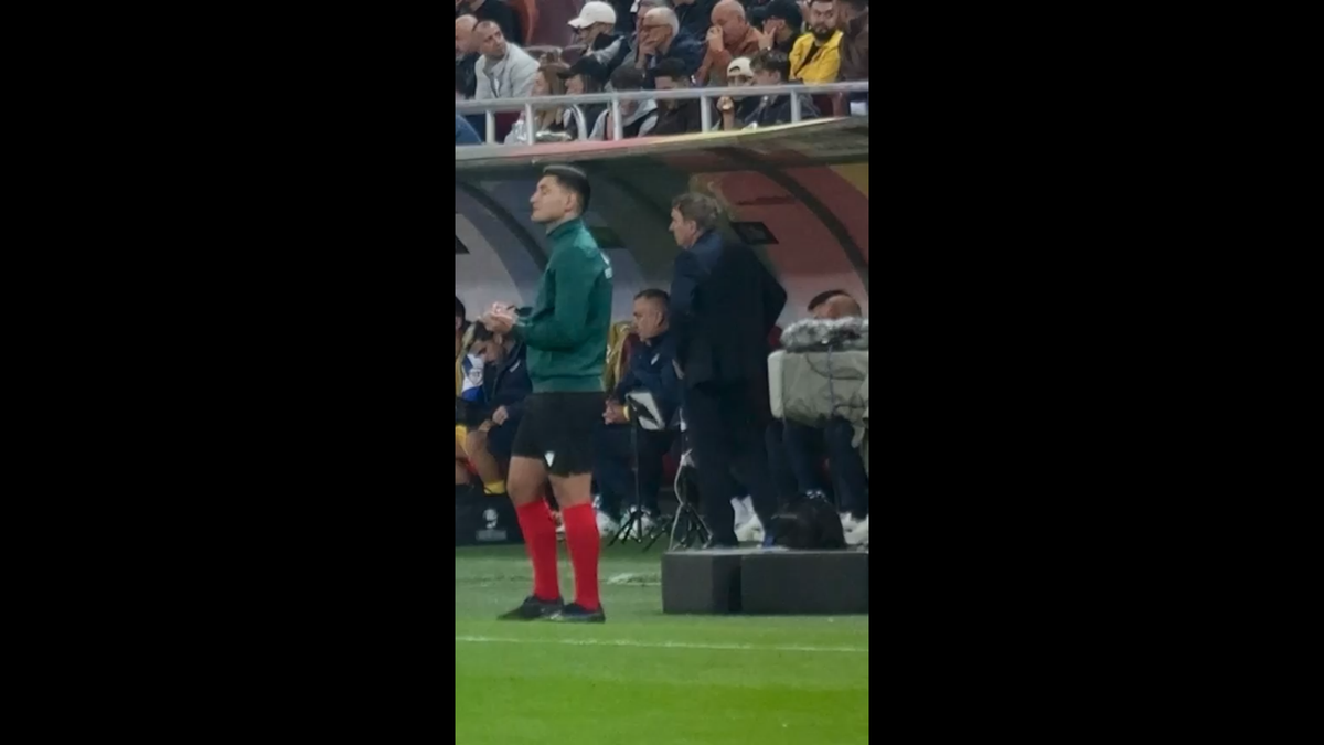 Reacția lui Gică Hagi după golul rapid marcat de Gyokeres pe Arena Națională