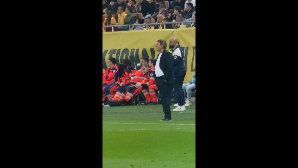 Reacția lui Gică Hagi, după golul marcat de Gyokeres pe Arena Națională