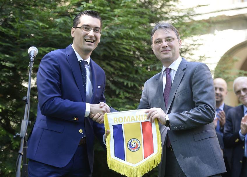 Luca Niculescu, alături de Răzvan Burleanu, în 2016 / FOTO: Gazeta Sporturilor