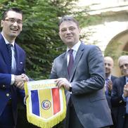 Luca Niculescu, alături de Răzvan Burleanu, în 2016 / FOTO: Gazeta Sporturilor