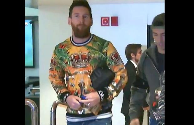BARCELONA - SLAVIA PRAGA // VIDEO Lionel Messi a venit la stadion cu „coroana” :D