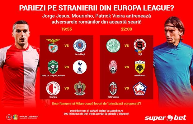 SuperSeară pentru românii din Europa League și SuperBani pentru pariori?!