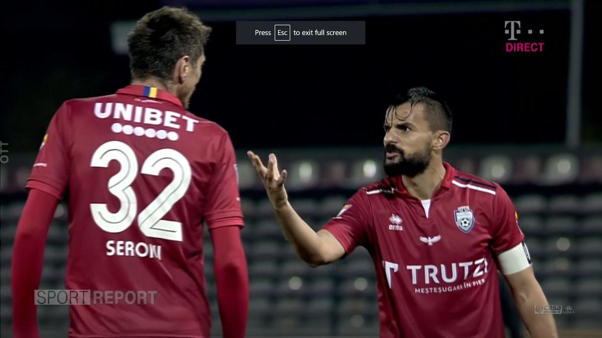 FOTO FC Argeș - FC Botoșani, conflict Papa-Șeroni-Croitoru și schimbare Mateus 05.11.2021