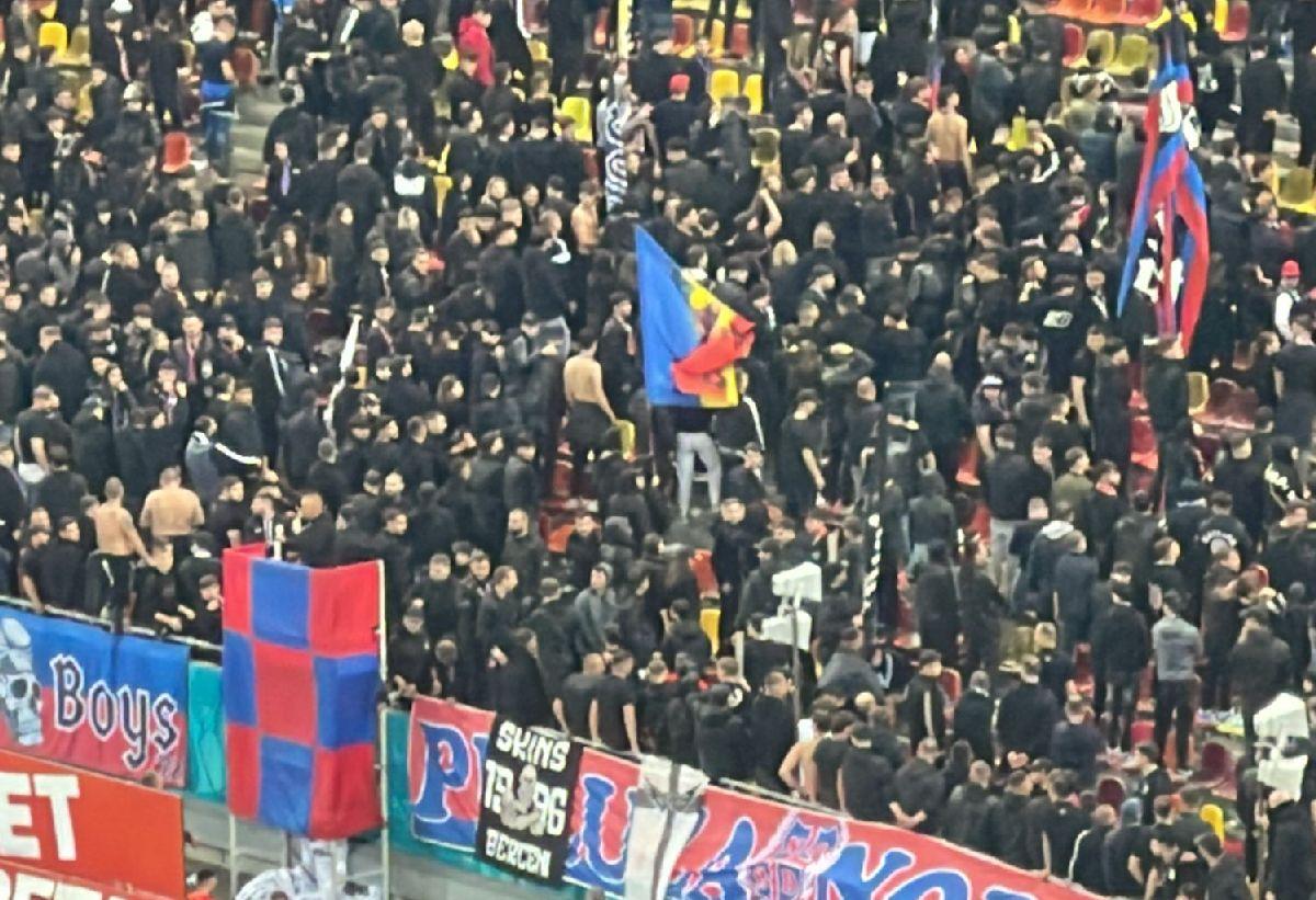 Le-au întors spatele! » Scenele surprinse pe Arena Națională, imediat după înfrângerea FCSB-ului cu Rapid