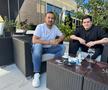 Alejandro Mancuso alături de intermediarul de jucători, Ciprian Giurcă, un apropiat al său (foto: Eduard Apostol/GSP)