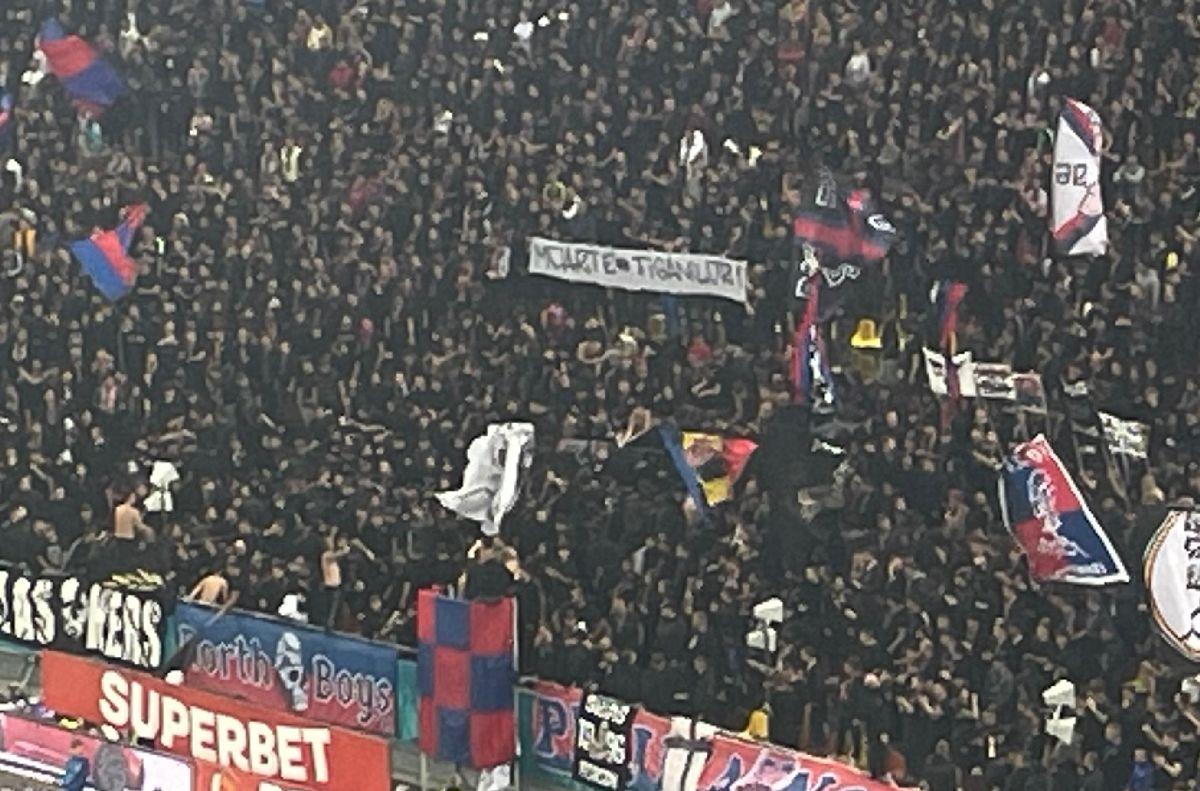Scenografia ultrașilor FCSB la derby-ul cu Rapid: „When matchday comes”