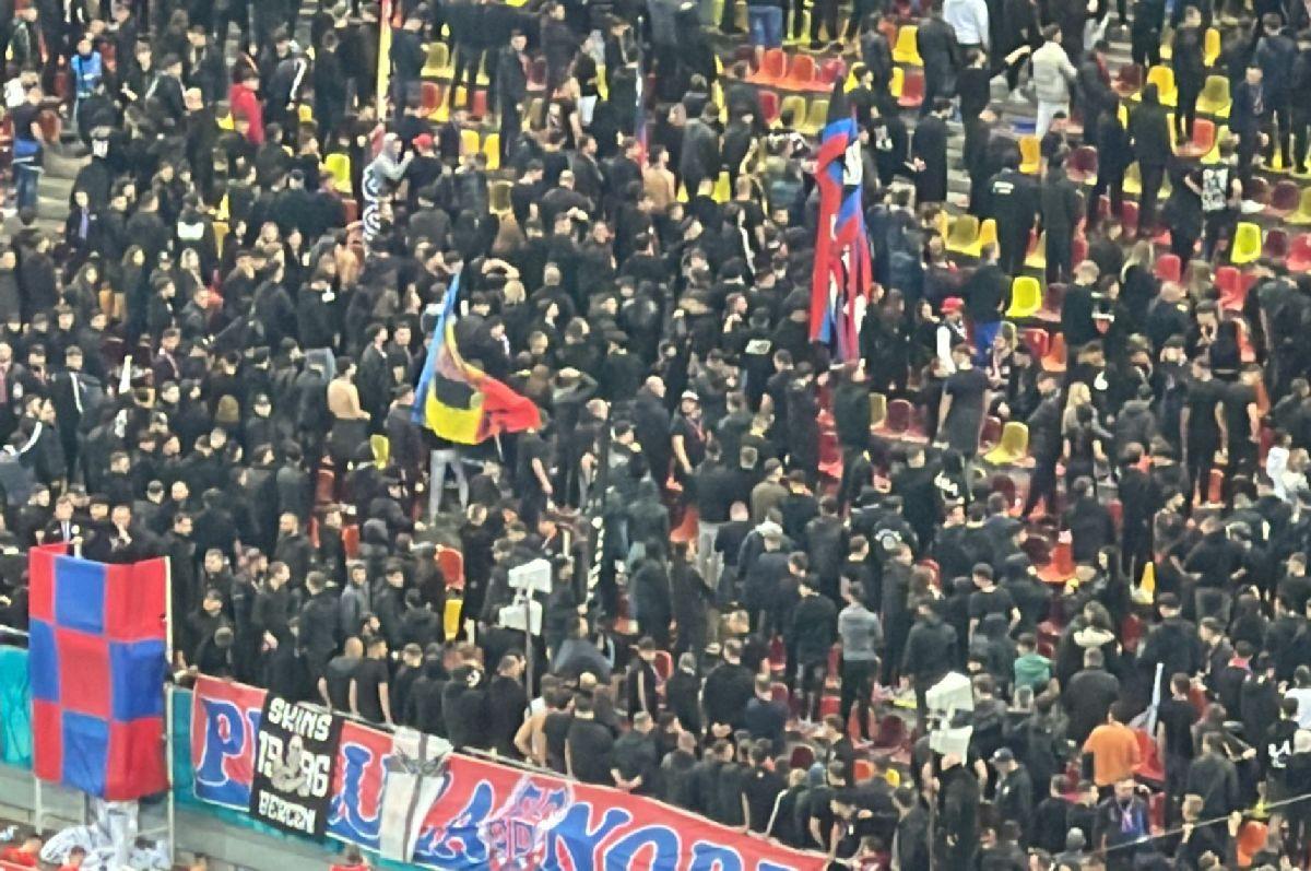 Le-au întors spatele! » Scenele surprinse pe Arena Națională, imediat după înfrângerea FCSB-ului cu Rapid